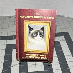 Red and Gold Grumpy Cat book